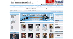 Desktop Screenshot of buykaraokedownloads.com